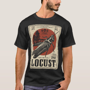 T-shirt Criquet vintage Portrait d'insectes