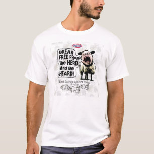 T-shirt Cris perçants politiques de Sheople Sheeple de