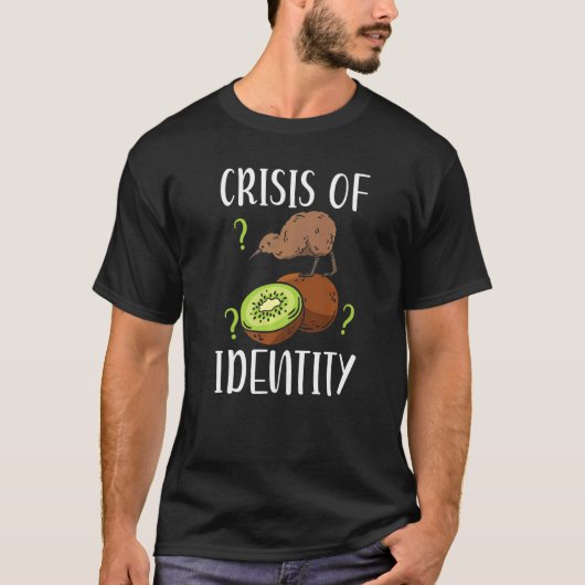 T-shirt Crise De L'Identité Nouvelle-Zélande Kiwi Bird (Devant)