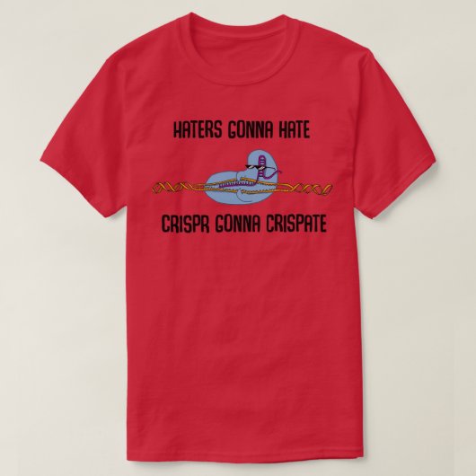 T-shirt CRISPR ne s'intéresse pas (Design devant)
