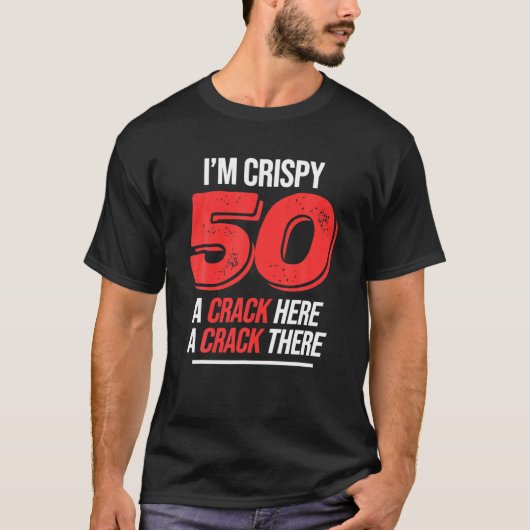 T-shirt Crispy 50E Anniversaire 50 Ans Hommes Femmes Cris (Devant)