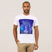 T-shirt Cristal bleu (Devant entier)
