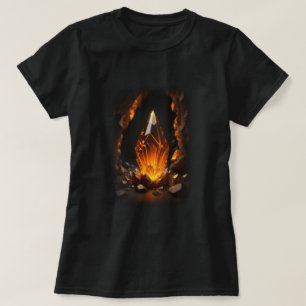 T-shirt Cristal brillant 3d rouge orange