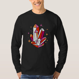 T-shirt Cristal lesbien Orange Rose Lesbian Pride