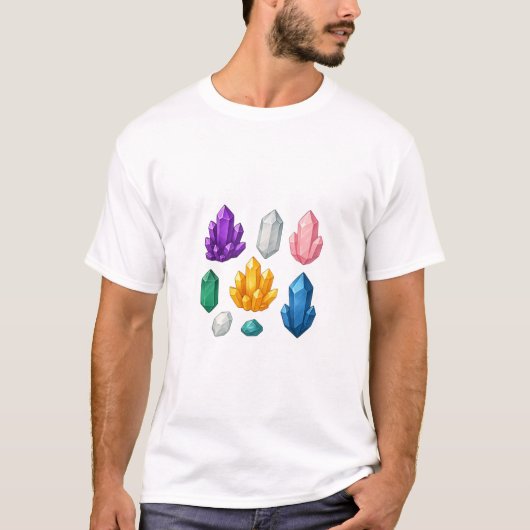 T-shirt Cristaux colorés (Devant)