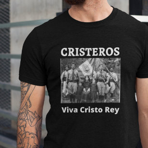 T-shirt Cristeros Viva Cristo Rey Catholic Tee