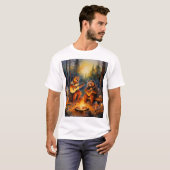 T-shirt "Critère de feu de camp : Hilarious Animal Camping (Devant entier)