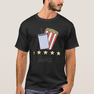 T-shirt Critique de film personnalisée 5 étoiles Popcorn B