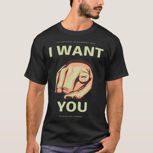 T-shirt CritterDesigns Lactose Intolerant Pull My Finger (Devant)