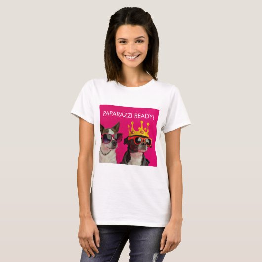 T-shirt CRN "PAPARAZZI READY" (Devant entier)