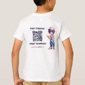 T-shirt CRO@ - Avant et arrière blancs (Dos)