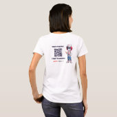 T-shirt CRO@ - Blanc QR avant et arrière (Dos entier)