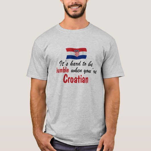T-shirt Croate humble (Devant)