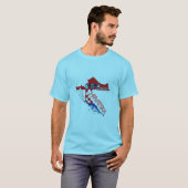 T-shirt Croatia flag & map (Devant entier)