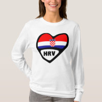 Croatie Code Pays Drapeau Coeur Hrvatska