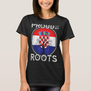 T-shirt Croatie Drapeau Croate Racines Hrvatske Croatie Za