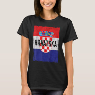 T-shirt Croatie Drapeau Croate Racines Hrvatske Croatie Za