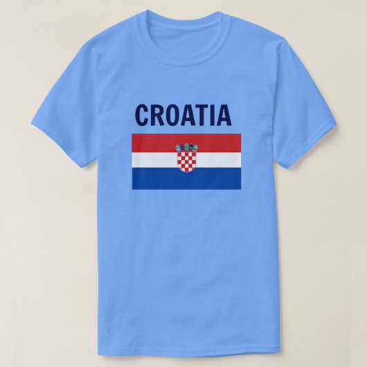 T-shirt Croatie - Drapeau de Croatie (Design devant)