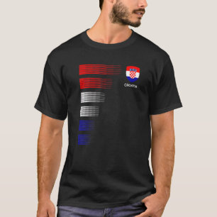 T-shirt Croatie Drapeau Emblème Patriotique Croate Pr