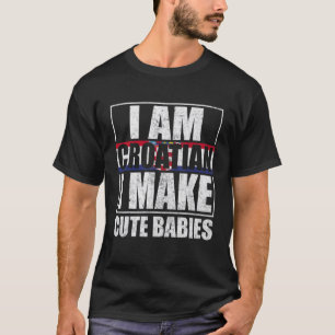 T-shirt Croatie Drapeau Fiers Croates Hommes & Femmes