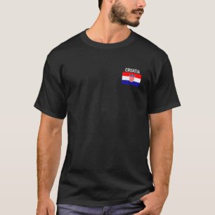 T-shirt Croatie Drapeau Poche Croate Famille Racines Homme