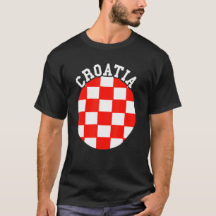T-shirt Croatie Hrvatska Fierté croate Drapeau croate Croa
