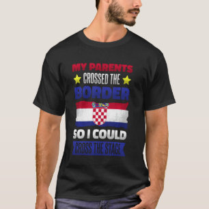 T-shirt Croatie Racines croates Patrimoine croate Fier Cro