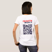 T-shirt CROATIE vs MONDE Blanc (Dos entier)