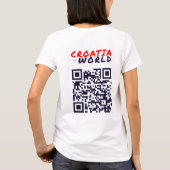 T-shirt CROATIE vs MONDE Blanc (Dos)