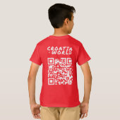T-shirt CROATIEvs MONDE Rouge (Dos entier)