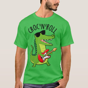 T-shirt Croc N Roll Funny Crocodile Puns 1