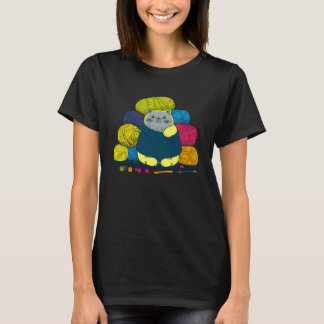 T-shirt Crochet de fil de chat