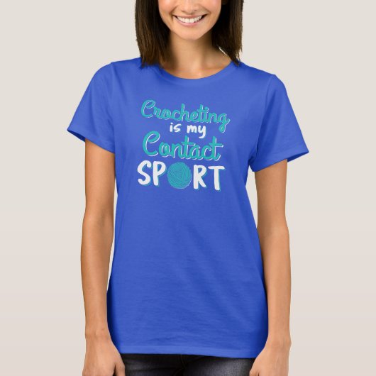 T-shirt Crochet est mon contact Sport (Devant)