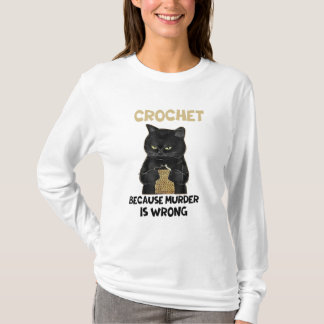 T-SHIRT CROCHET PARCE QUE LE MEURTRE N'EST PAS CORRECT
