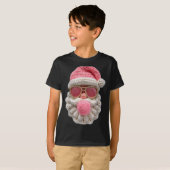 T-shirt Crochet Santa Blowing Bubble Gum Christmas Girly K (Devant entier)