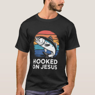 T-shirt Crochet Sur Jésus Pêche à la Bass Christianisme Re
