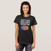 T-shirt Crochet Tricot Patchwork Couture Filles Femmes (Devant entier)