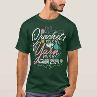 T-shirt Crochet Yarn Crocheting Crafting Crossstitch for C