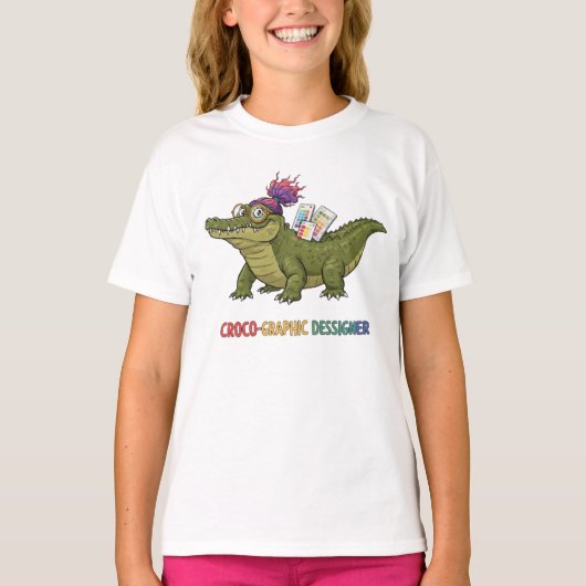 T-shirt "Croco-Graphic Designer : Art in Style (Devant)
