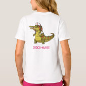 T-shirt Croco-Nurse : Prendre soin du charme (Dos)
