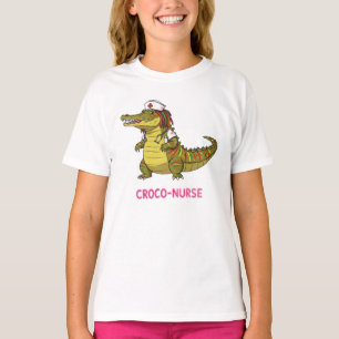 T-shirt Croco-Nurse : Prendre soin du charme