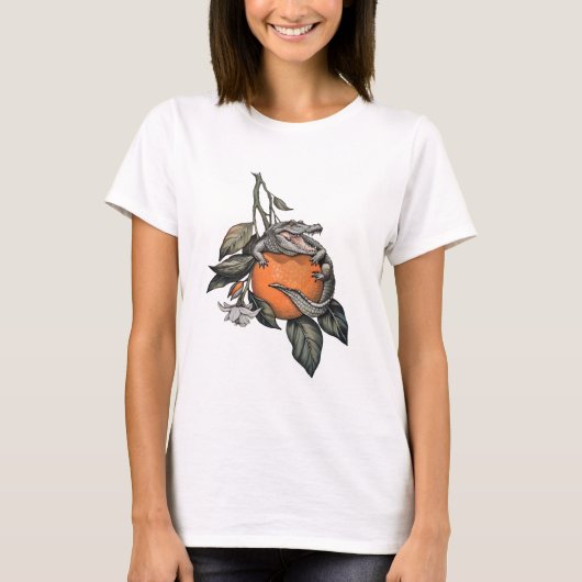 T-shirt Croco Orange (Devant)
