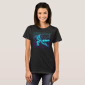 T-shirt Crocodile Alligator Croc Retro (Devant entier)