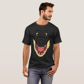 T-shirt Crocodile Alligator Face Reptiles Zoo Animal Herpe (Devant entier)
