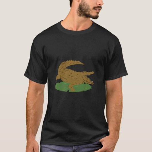 T-shirt crocodile alligator reptile animals (Devant)