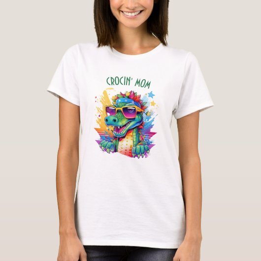 T-shirt Crocodile Anniversaire Maman Correspondant (Devant)