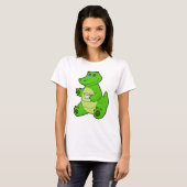 T-shirt Crocodile avec Coupe de Café (Devant entier)