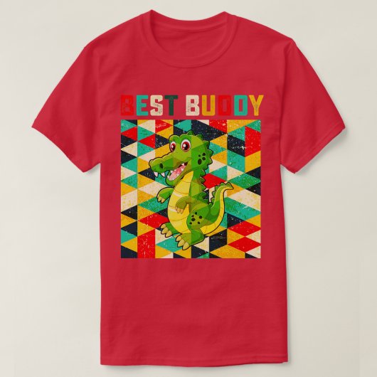 T-shirt Crocodile Best Buddy (Design devant)