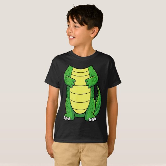 T-shirt Crocodile Body Shirt Adult Kids Men Women Alligato (Devant entier)
