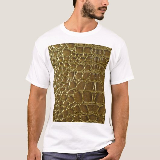 T-shirt Crocodile : Closeup Texture Détail (Devant)
